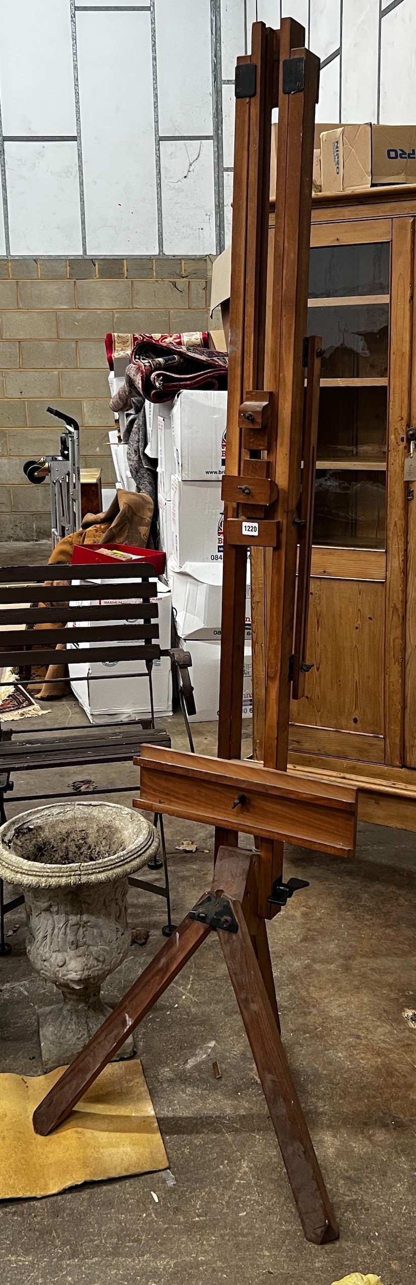 A beech artists studio easel